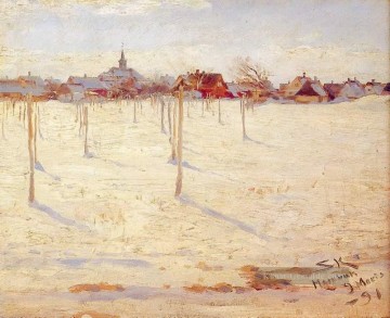 Hornbaek en invierno 1891 Peder Severin Kroyer Ölgemälde